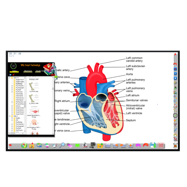 Interactive Digital Board / Smart Board with 86.5 inches